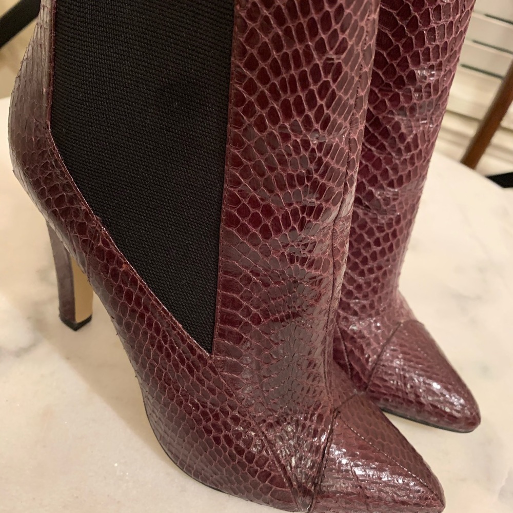 One time use Leather booties